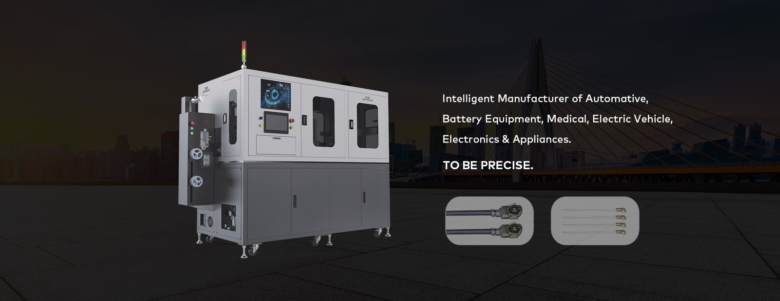 Automatic Coaxial Cable Cutting, Stripping, Crimping and Tinning Machine