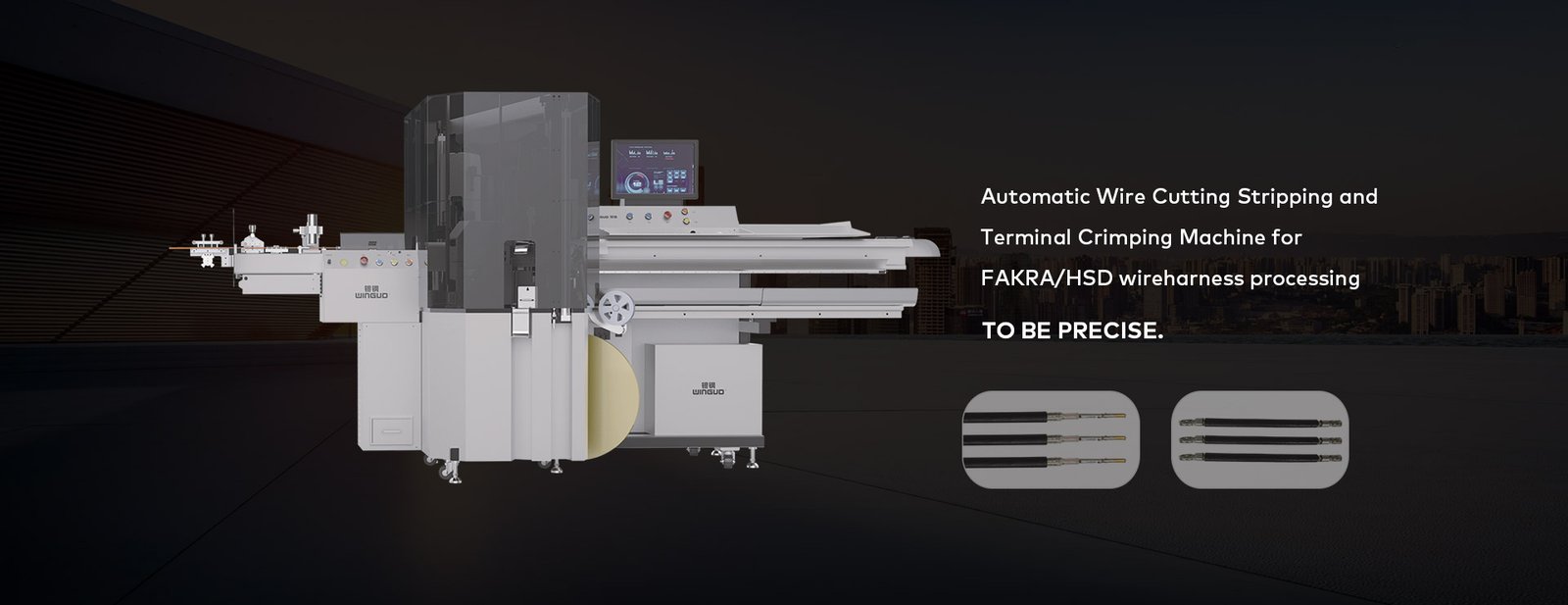 wire stripping and crimping machine